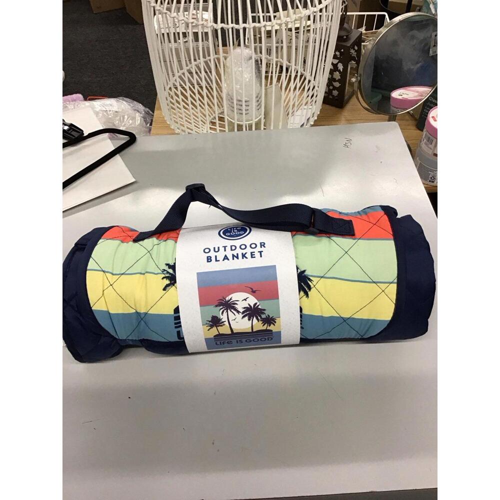 Life is good outdoor blanket sunset stripe new target